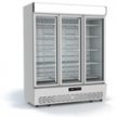 Orford Group EB45R-SN Three Door Vertical Display Refrigerator (J&D)